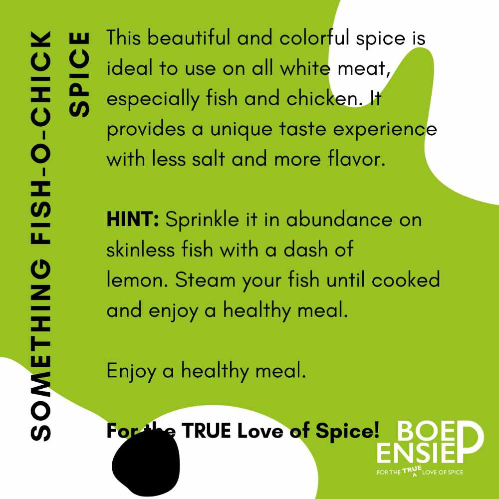 Boepensie Spices - Something FishO-Chick Uses