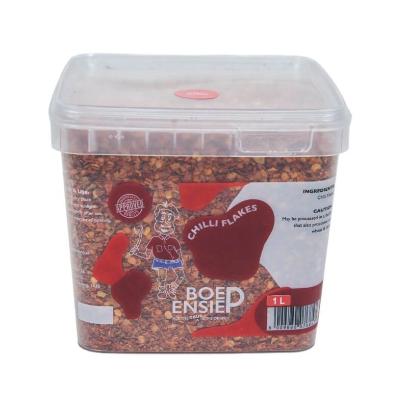 Chilli Flakes – 1L Plastic Bucket