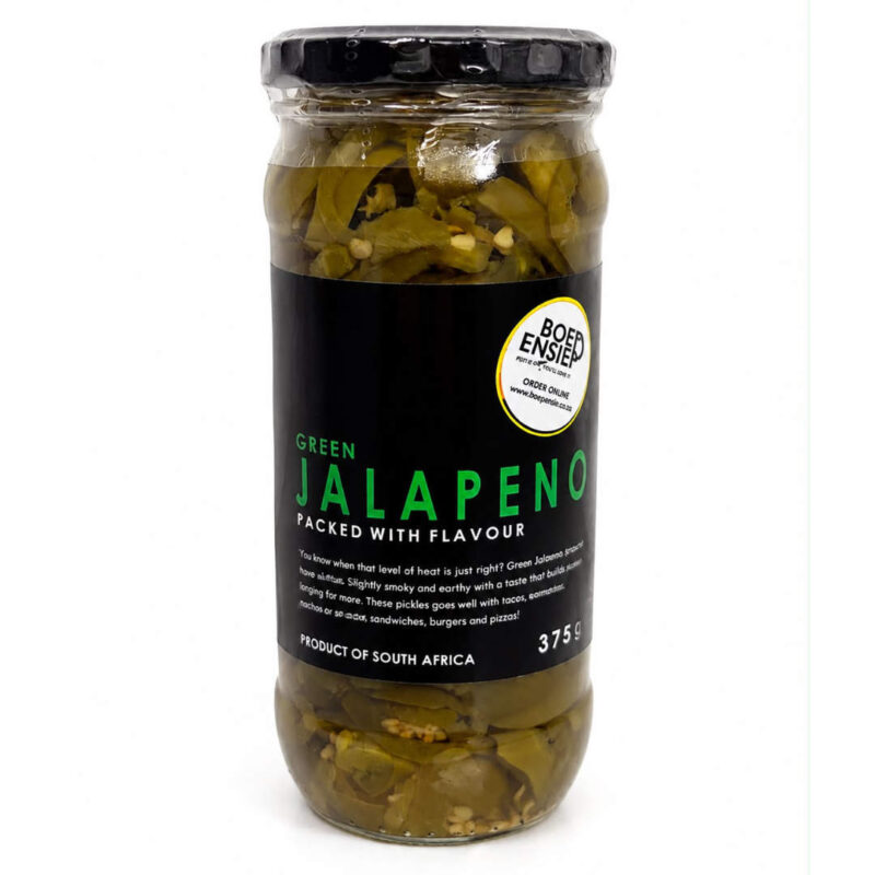Boepensie Pickled Jalapenos 375ml jar